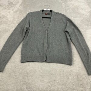 Sinequanone Paris Cardigan Sweater Womens T3/ M Gray Angora Wool Blend‎ Mature